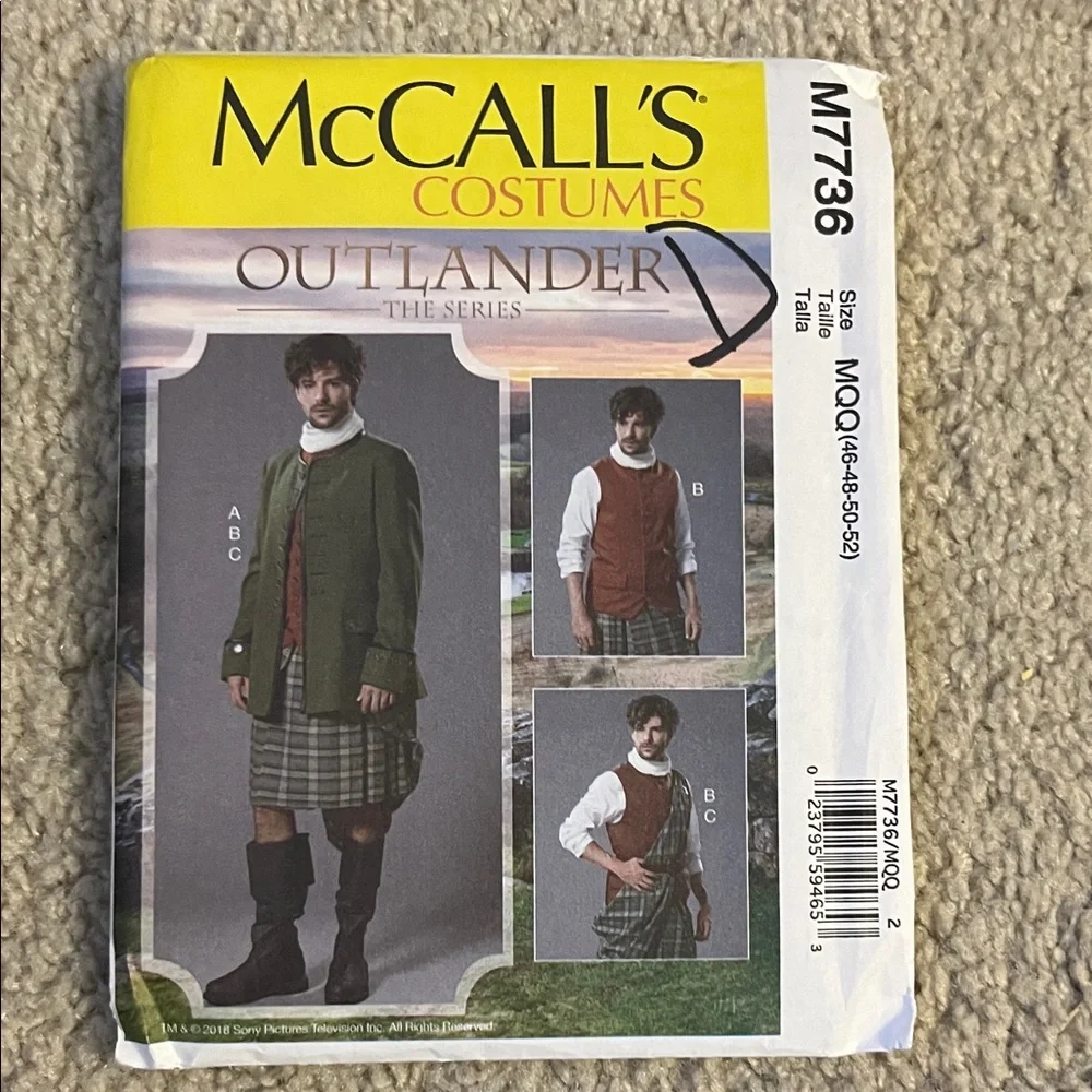 Simplicity Renaissance Costume Collection - Green and Brown - Picture 7 of 10